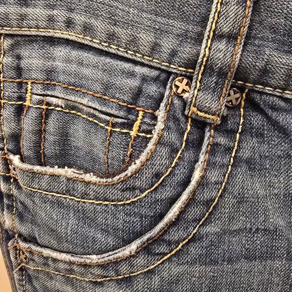 ❤️RARE TAG Denim Blue Jeans 29x32 - Picture 6 of 9